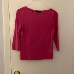 Pink three quarter length shirt
